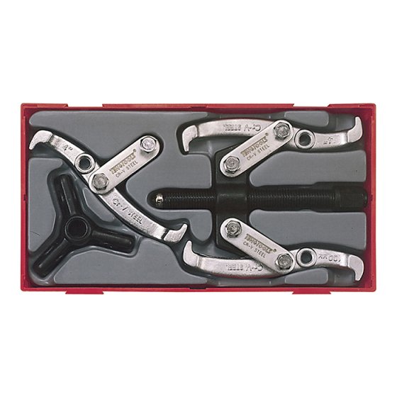 Puller Set 2 In 1 with 130mm Max Jaw Width by Teng Tools - TT804