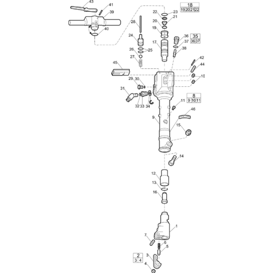 Atlas Copco TEX39P Assembly