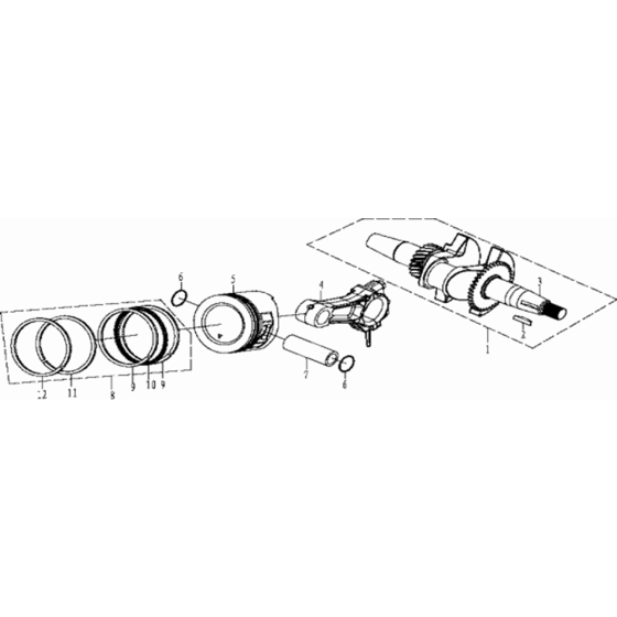 Crankshaft Assembly for TF 230