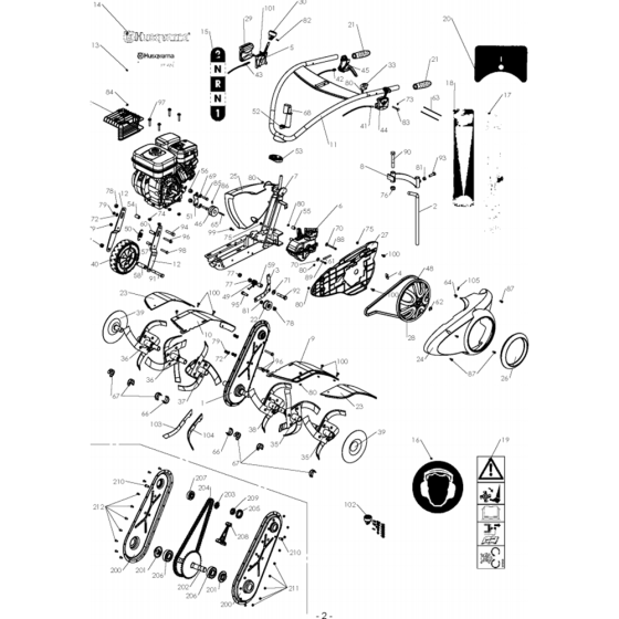 Assembly for Husqvarna TF 434