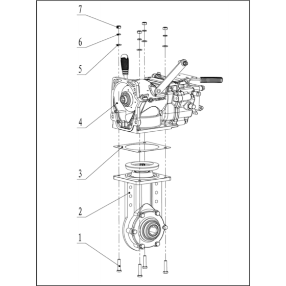 Transmission Assembly for TF 545D