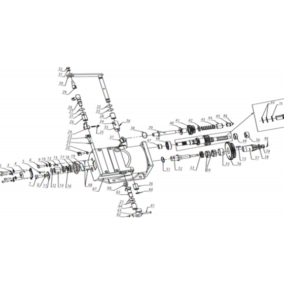 Gear Box Assembly for TF544