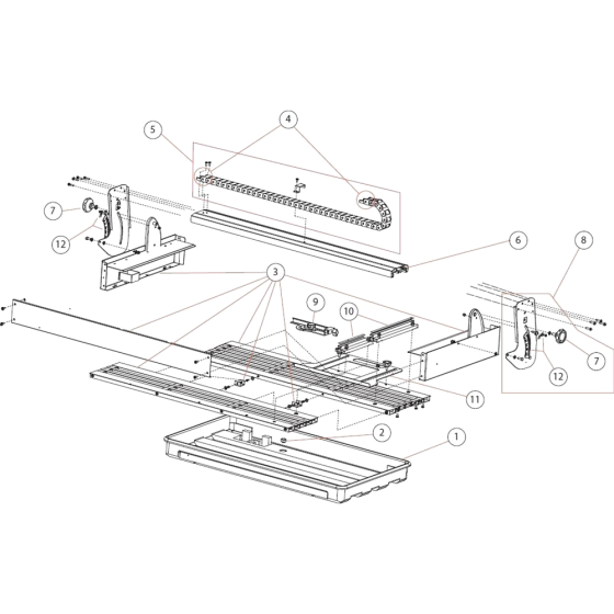 Table Assembly for TR201E