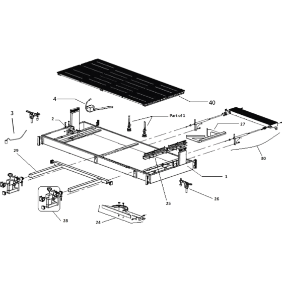 Table Assembly for TR231GL