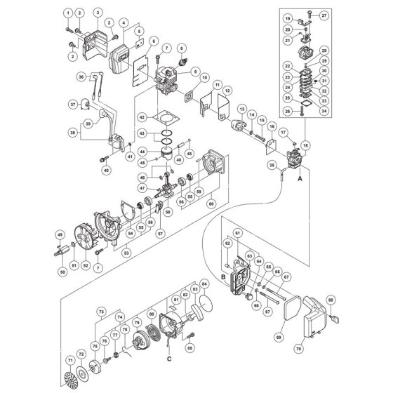 Muffler & Recoil Starter