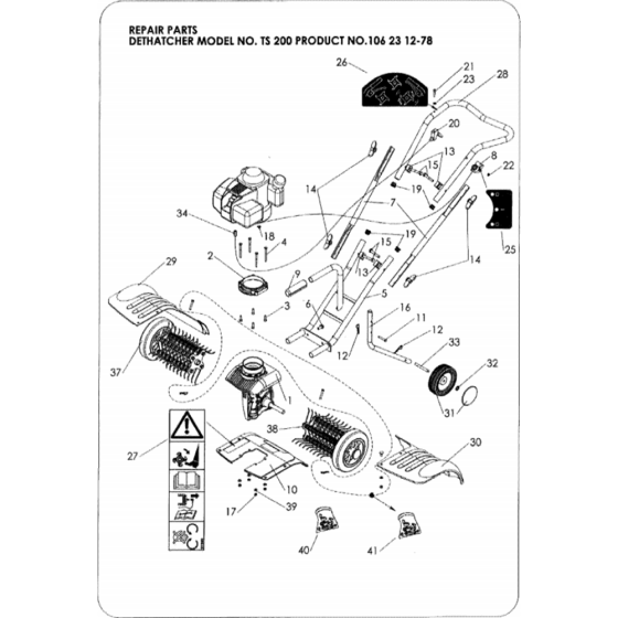 Husqvarna TS200 Assembly