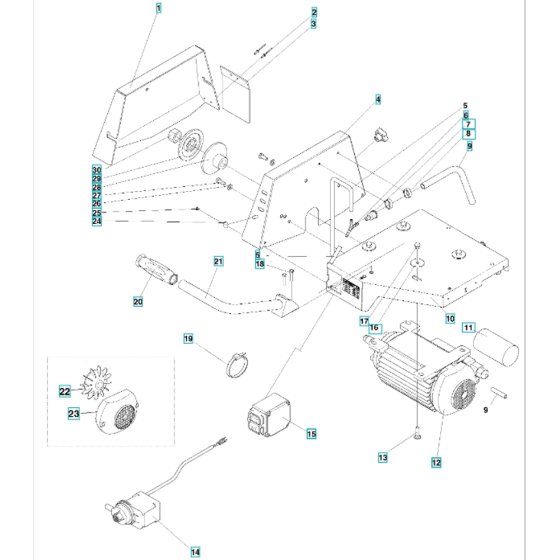 Motor Assembly for TS 300 E