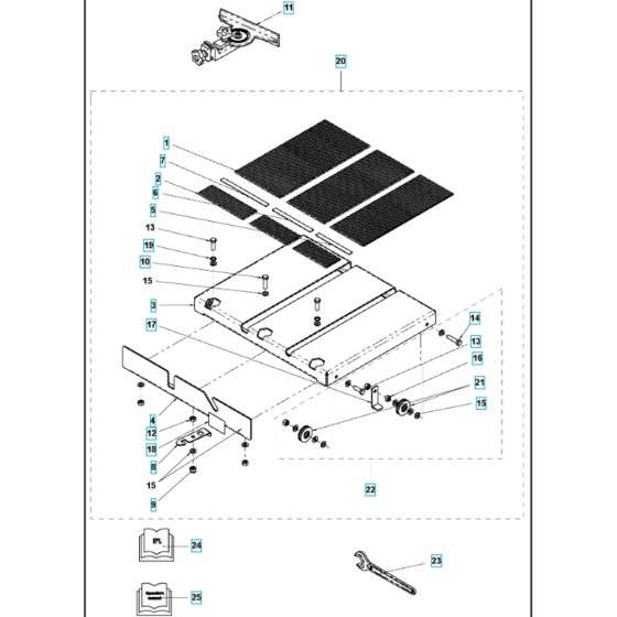 Table Assembly for TS 350 E