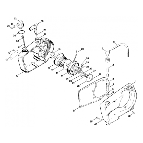 Stihl TS50 Rewind Starter