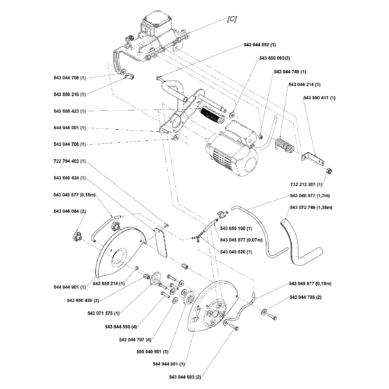 Cutting Arm & Blade Guard
