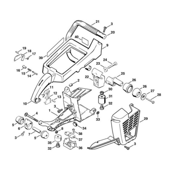 Shroud Handle Frame for TS760