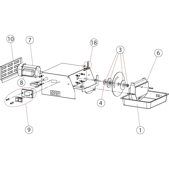 Main Frame Assembly for TT180BM