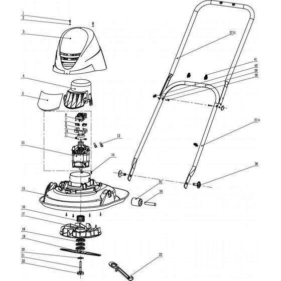 Base Assembly for Flymo Mowers