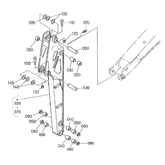 Dipper Arm Assembly for U35-3