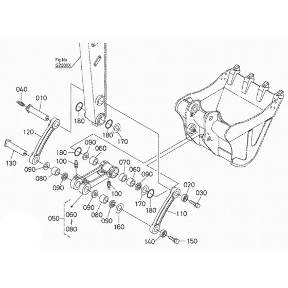 Dipper Arm/Bucket Link