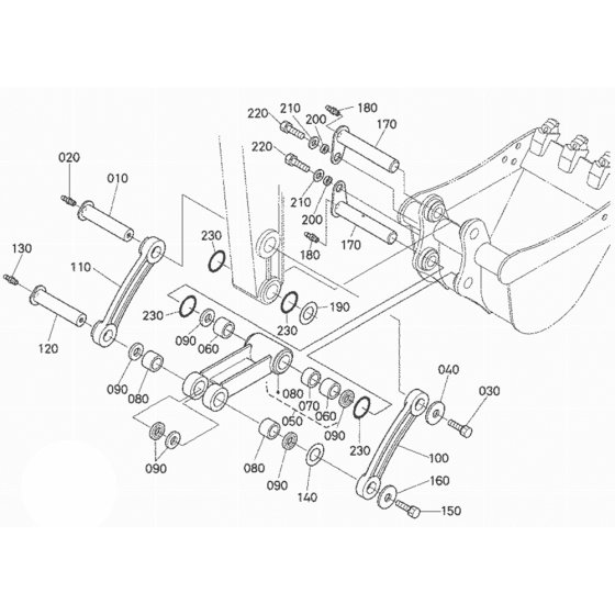 Dipper Arm/Bucket Link