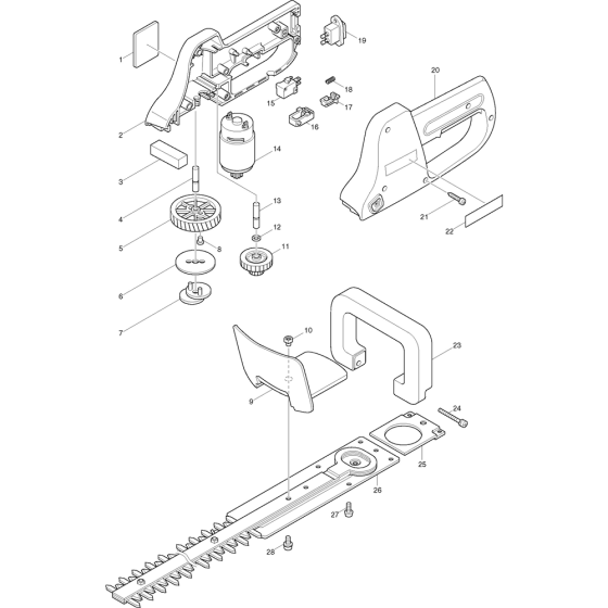 Makita UH303D Assembly