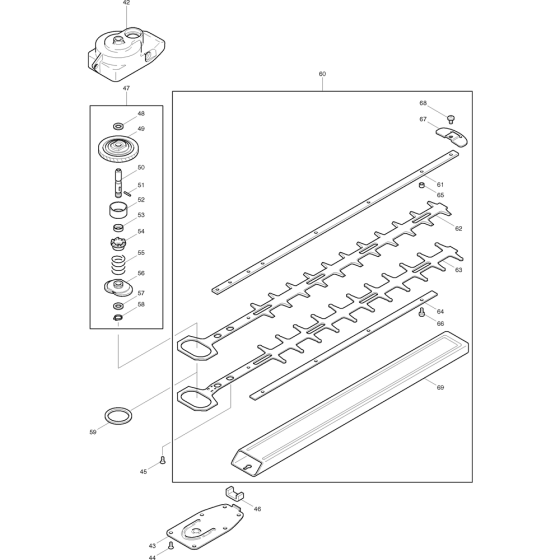 Gear & Mounting Bar Assembly