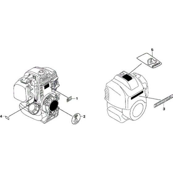 Decal Assembly for Honda UMK425LE