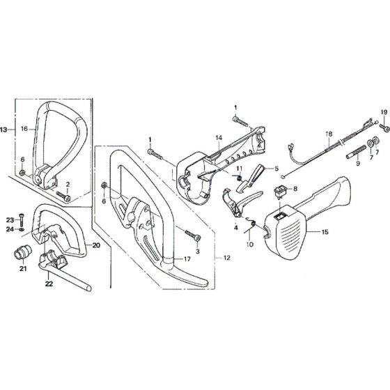 Throttle Lever Assembly for Honda