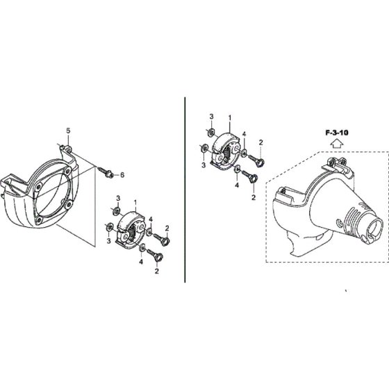 Fan Cover & Clutch for Honda UMK425LE