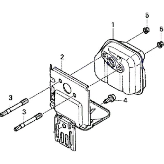 Muffler Assembly for Honda UMK425LE