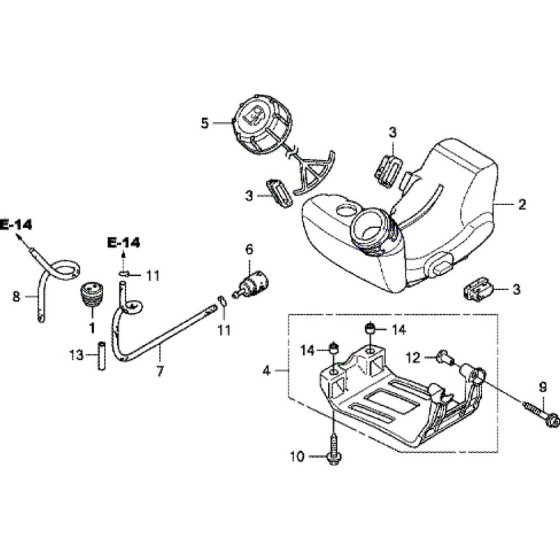 Fuel Tank Assembly for Honda