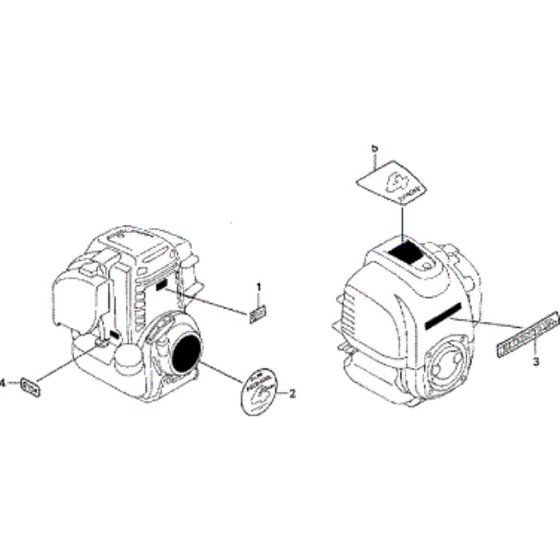 Decal Assembly for Honda UMK435UE