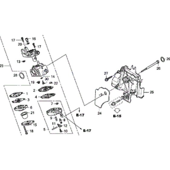 Carburettor Assembly for Honda