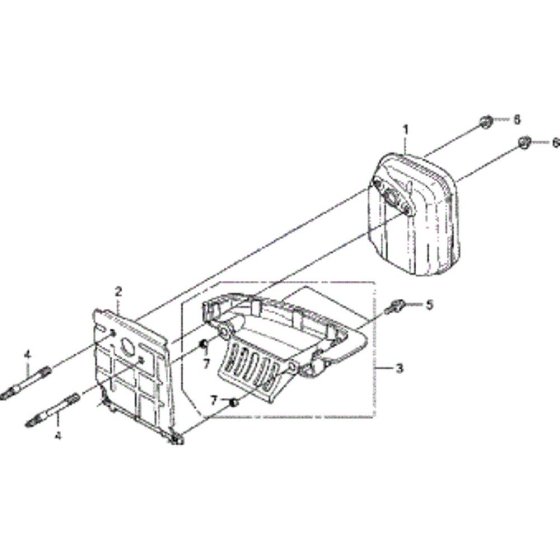 Muffler Assembly for Honda UMK435UE