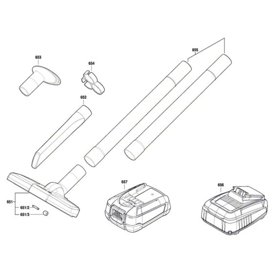 Battery Vacuum Cleaner Assembly