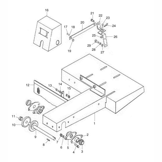 Upper Main Assembly for Bench Saw