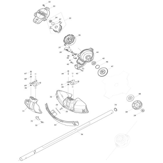 Pipe, Shield Assembly for Makita UR003G