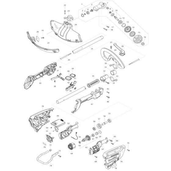 Makita UR017G Assembly