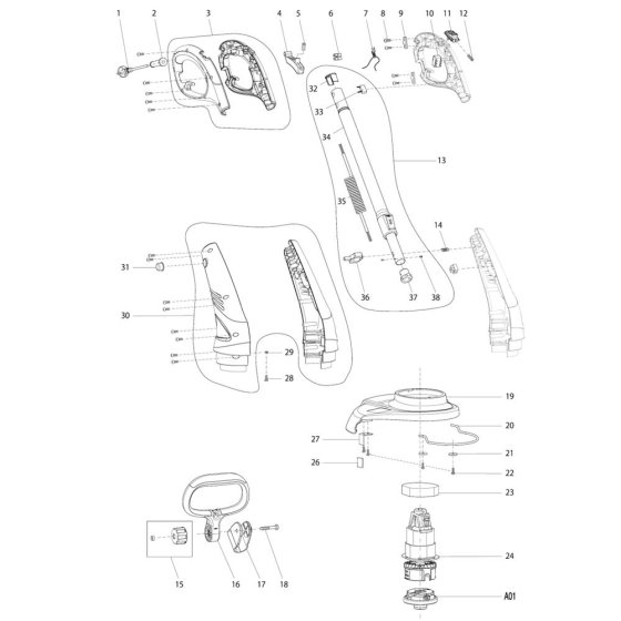 Makita UR3000 Assembly