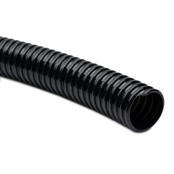 51mm Black Smooth Bore PVC Ducting (1 Metre)