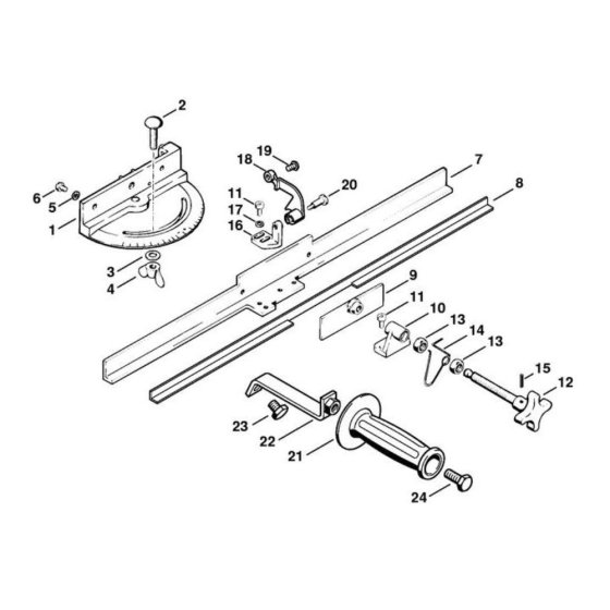 Swivelling Support for Stihl USG
