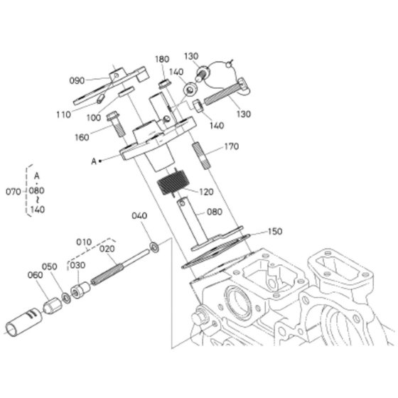 Speed Control Plate Assembly for Kubota V2403-M-DI-E3B Engine