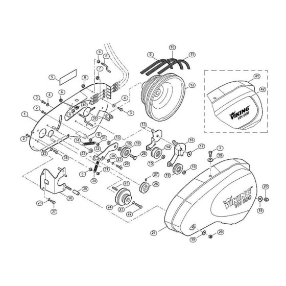 Drive Assembly for VH 600 VH Tillers