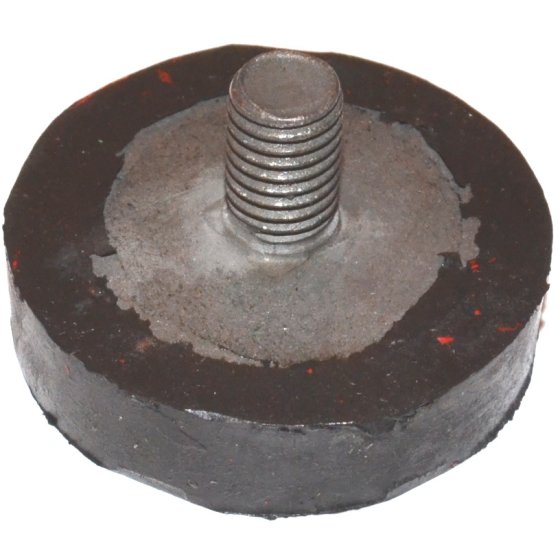 Rubber Foot 46mm x 12mm with M10 x 12mm Stud