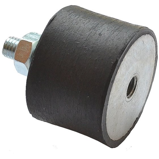 Rubber Mount Male/Female 75x40mm M12 Thread