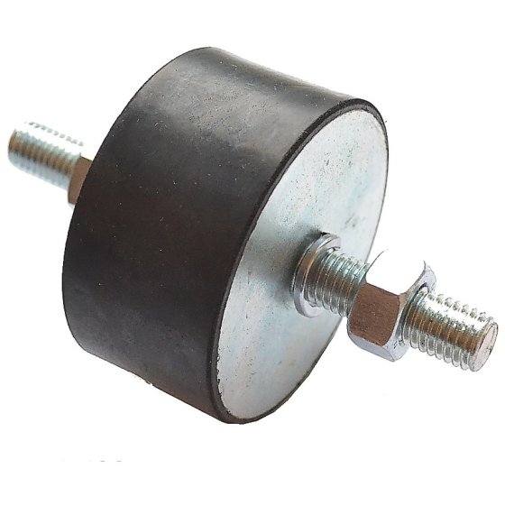 Rubber Mount Male/Male 71.5x32.5mm M12 Thread