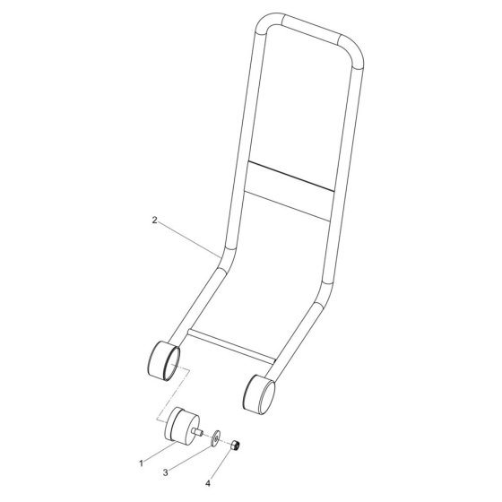Guide Handle for Wacker VP1030Aw