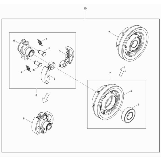 Clutch Assembly for VP1135R
