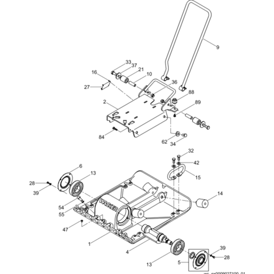 Baseplate/Console for Wacker VP1340