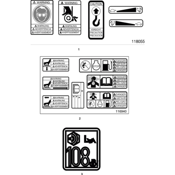 Labels Assembly for Wacker VP1340