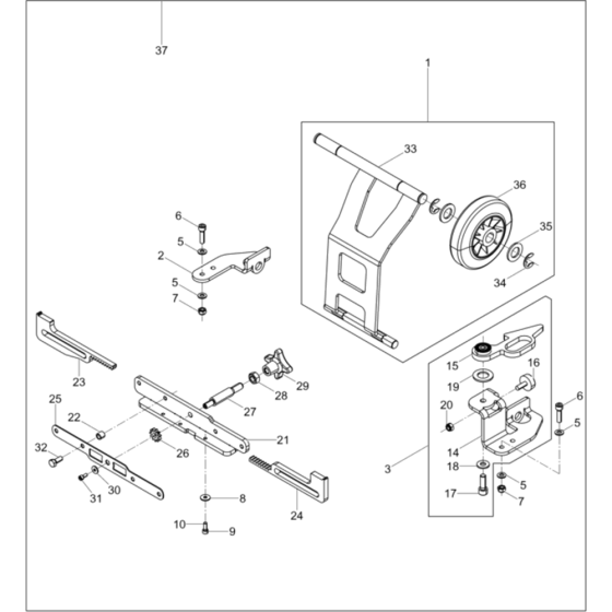 Wheel Kit for Wacker VP1340A