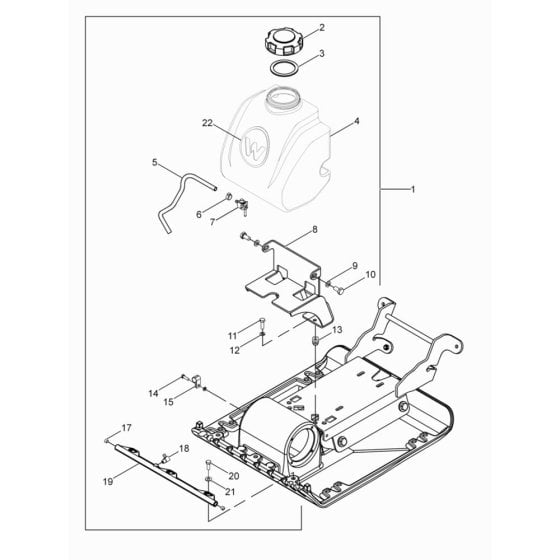 Water System for Wacker VP1340W