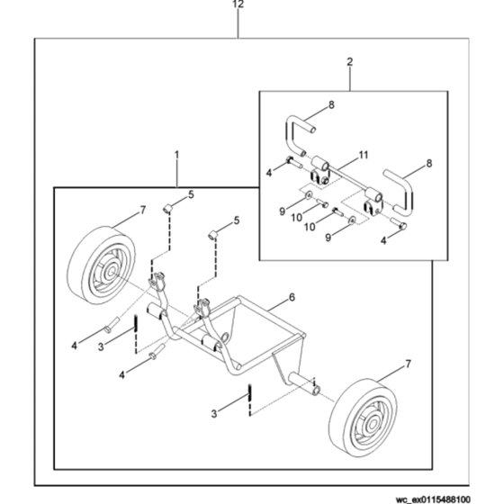 Wheel Kit for Wacker VP1550