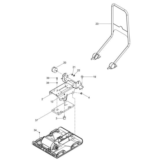 Guide Handle for Wacker VP2050A